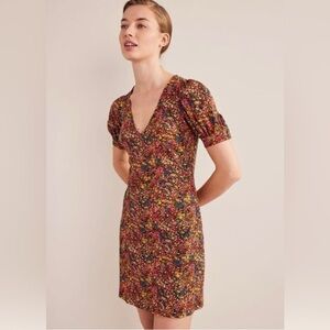 Boden Floral Jersey Mini Dress